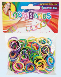 Loom Bands gumičky s háčkem na pletení - barevný mix