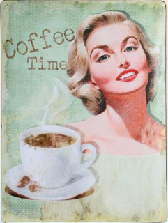 Americká cedule - Coffee time