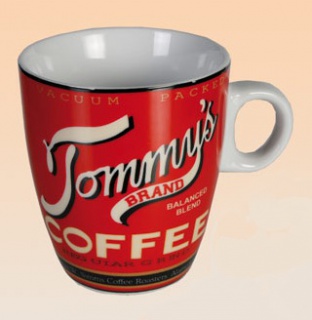 Porcelánový hrnek - Tommy's COFFEE
