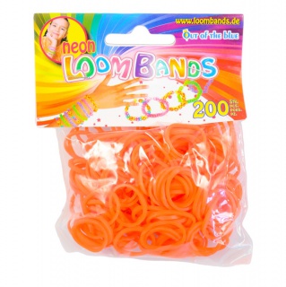 Loom Bands gumičky s háčkem na pletení - oranžové
