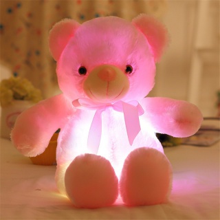 Svítící medvídek - růžový