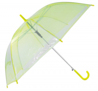 Průhledný deštník - žlutý