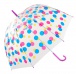 Průhledný deštník - puntíky