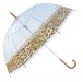 Průhledný deštník - leopard
