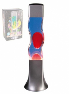 Lávová lampa 42 cm, červeno-modrá
