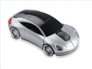 PC myš auto bezdrátová - stříbrná