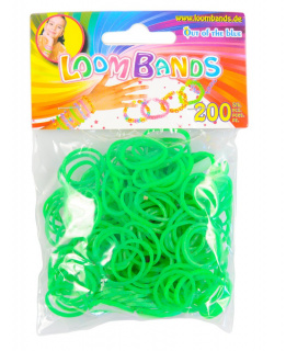 Loom Bands gumičky s háčkem na pletení - zelené
