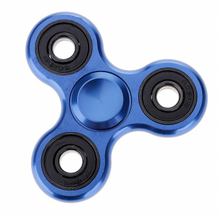 Fidget Spinner - Kovový - Modrý