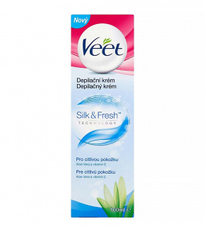 Veet Silk & Fresh Sensitive Skin depilační krém pro citlivou pokožku 100 ml