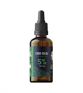 Zelená Bába CBD olej 5% 10 ml