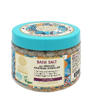 Natura Siberica Oblepikha Siberica Bath Salt rakytníková protistresová sůl do koupele 600 g