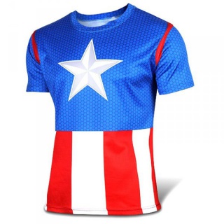 Sportovní tričko - Captain America - XXL