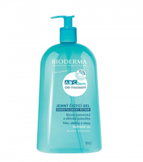 Bioderma ABCDerm Gel Moussant jemný čistící gel pro děti 1000 ml