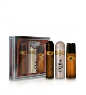 Cuba Gold dárková sada pro muže toaletní voda 100 ml + po holení 100 ml + deodorant 200 ml