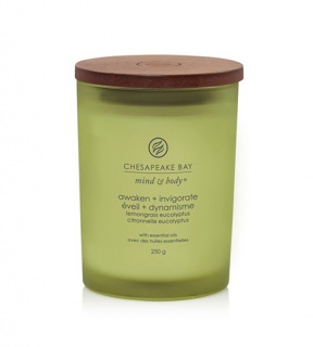 Chesapeake Bay Awaken + Invigorate Lemongrass Eucalyptus vonná svíčka 250 g