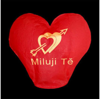 Lampion štěstí - Miluji tě