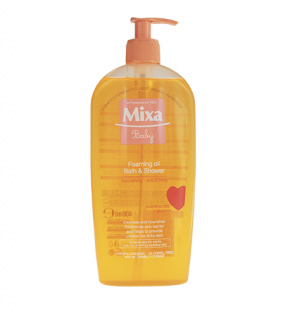 Mixa Baby pěnivý olej do koupele a sprchy 400 ml