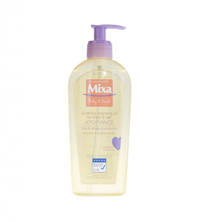Mixa Atopiance zklidňující čisticí olej na vlasy a pokožku se sklonem k atopii 250 ml