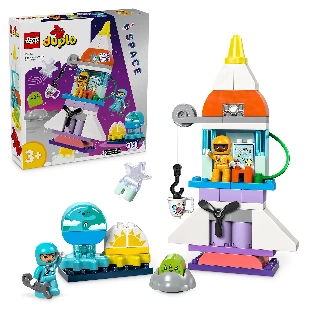 LEGO® DUPLO® 10422 Vesmírné dobrodružství sraketoplánem 3 v 1