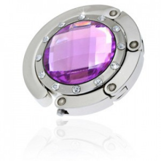 Háček na kabelku - Fialový