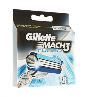 Gillette Mach3 Turbo náhradní břity 8 ks pro muže