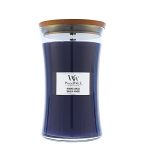 WoodWick Hinoki Dahlia vonná svíčka s dřevěným knotem 609 g