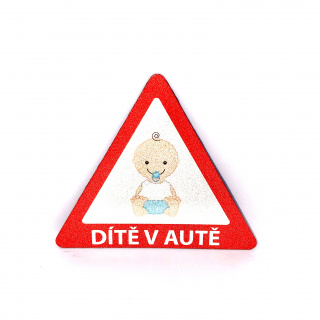 Magnetka - Dítě v autě reflexní
