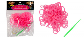 Loom Bands gumičky mini vroubkované - růžové