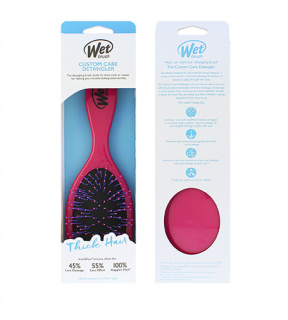 Wet Brush Custom Care Thick Hair Detangler kartáč na vlasy Pink
