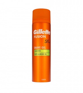 Gillette Fusion gel na holení pro citlivou pleť pro muže 200 ml