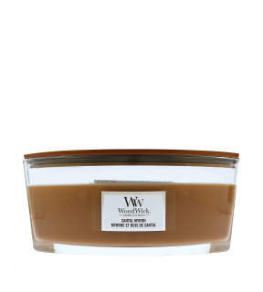 WoodWick Santal Myrrh vonná svíčka s dřevěným knotem 453,6 g