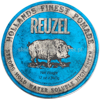 REUZEL Styling Blue Pomade Strong Hold pomáda na vlasy se středním zpevněním a leskem pro muže 340g