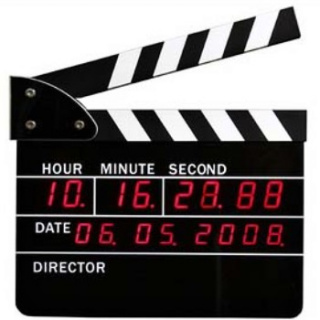 Hodiny - Filmová klapka