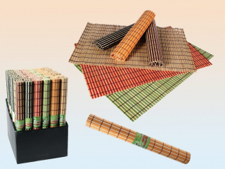 Bambusové prostírání - pruhované