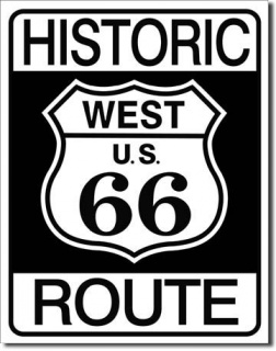 Americká cedule - Historic Route 66