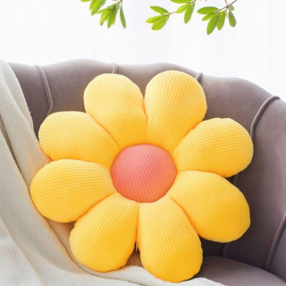 Polštář květina - žlutý