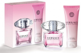 Versace Bright Crystal dárková sada pro ženy toaletní voda 90 ml + tělové mléko 100 ml