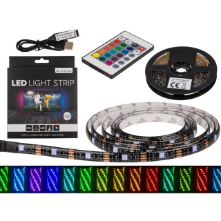 Světelný LED pásek RGB s dálkovým ovládáním - 2m