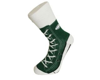 Bláznivé ponožky - kecky zelené