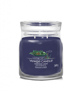 Yankee Candle Lakefront Lodge signature svíčka střední 368 g