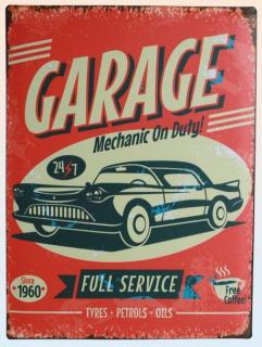 Americká cedule - Garage