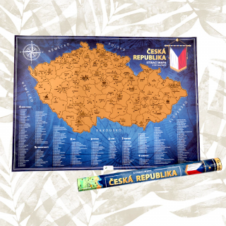 Stírací mapa - České republiky