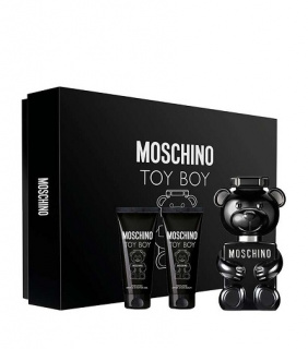Moschino Toy Boy dárková sada pro muže parfémovaná voda 50 ml + sprchový gel 50 ml + balzám po holení 50 ml