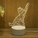 Dekorativní 3D lampa - kočka