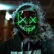 Děsivá svítící maska - zelená