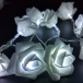 LED Svítící růže - řetěz