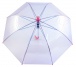 Průhledný deštník - růžový