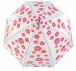 Průhledný deštník - polibky