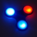 Fidget Spinner - s LED osvětlením - modrý