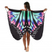 Plážové šaty - motýlí křídla L-XL - modré